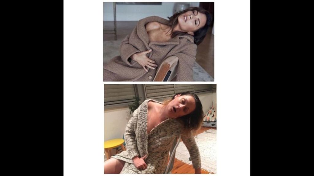 También sabe imitar el lado más sensual de Victoria Beckham