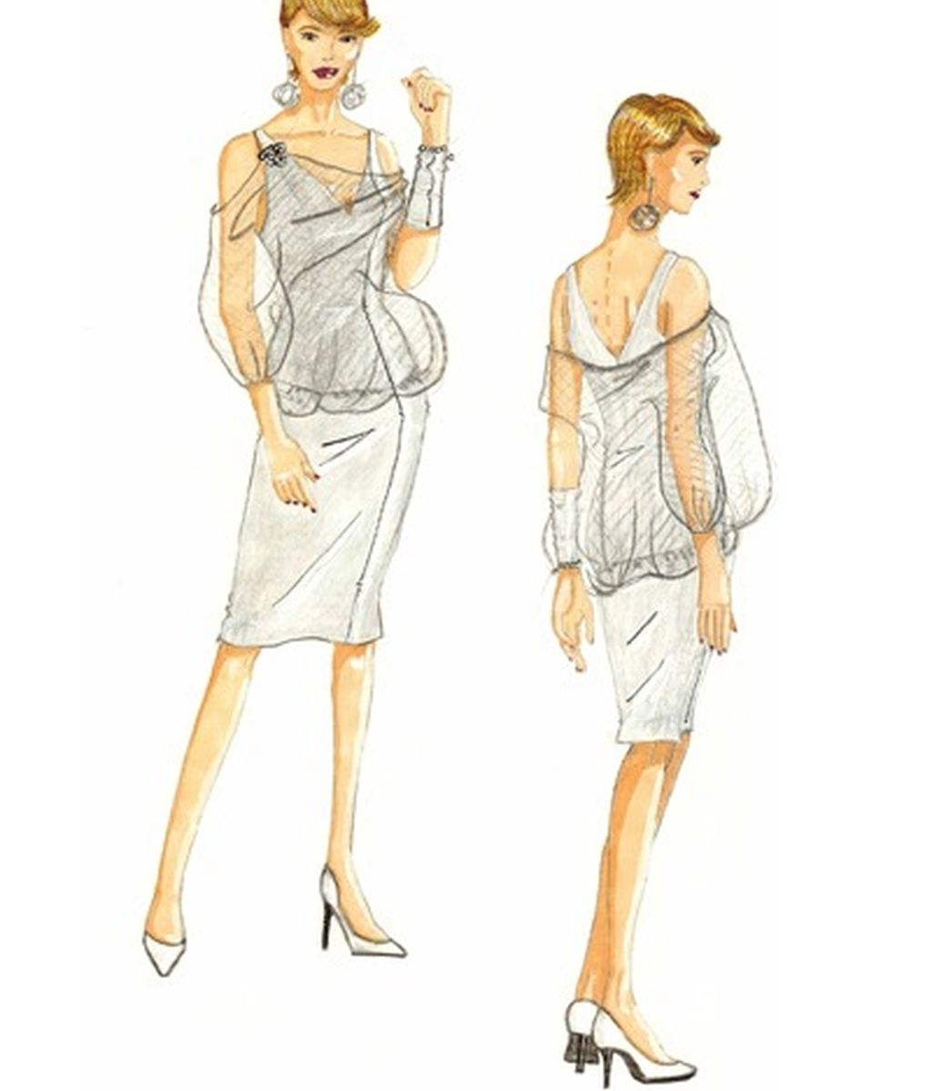 Los bocetos para el estilismo de Mercedes Milá en GH 12