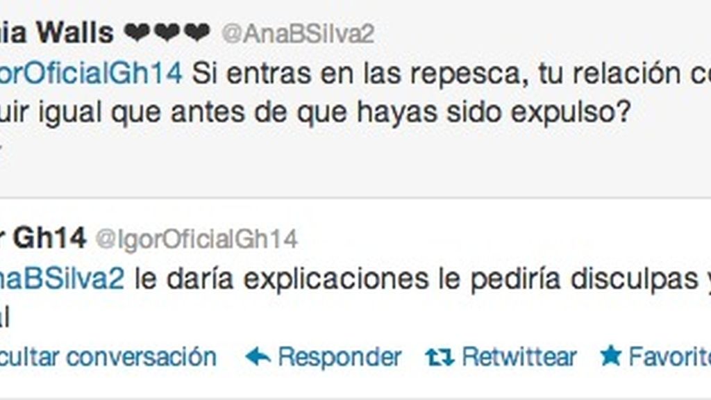 Igor y Ainara: el reencuentro