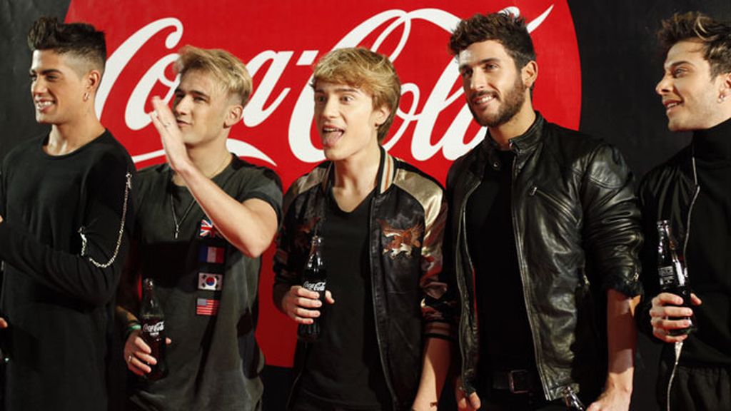 Los chicos de Auryn (David, Daniel, Carlos, Álvaro y Blas) en su despedida