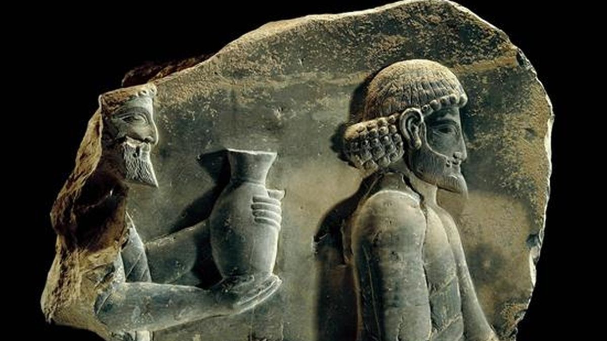 Bajorrelieve cedido por el Museo de Persépolis (Irán) exhibido en el Museo Británico de Londres. EFE/Archivo