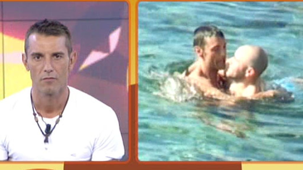 Jesús Vázquez, besos en Ibiza