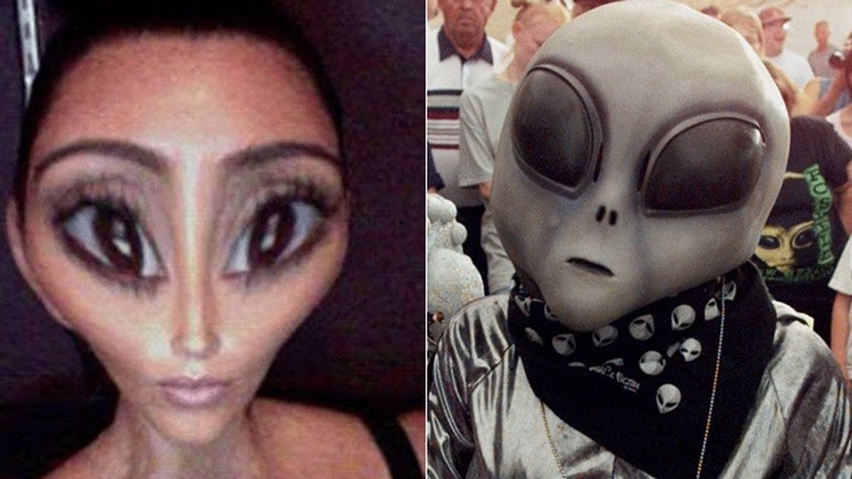 Kim Kardashian, Alien, Twitter,