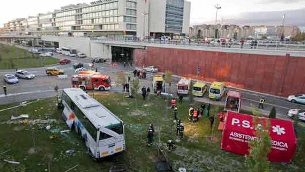 Grave accidente de autobús en Zaragoza