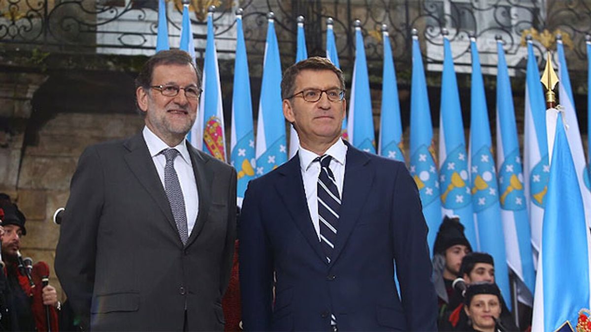Alberto Núñez Feijóo y Mariano Rajoy