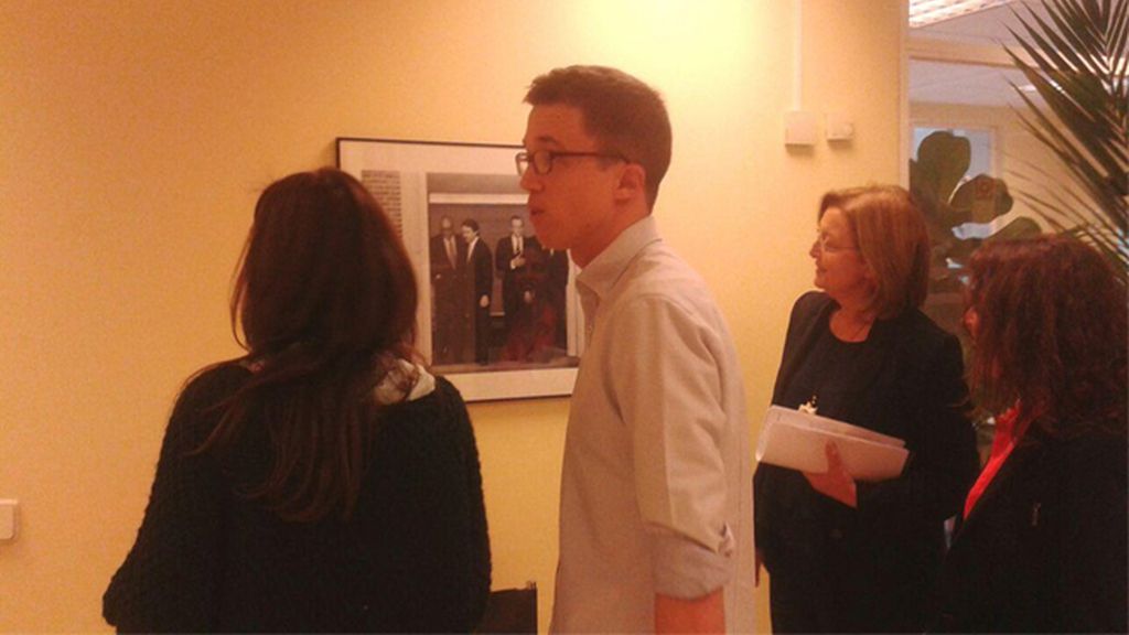 El secretario general de Podemos, Pablo Iglesias, se reúne con Mariano Rajoy