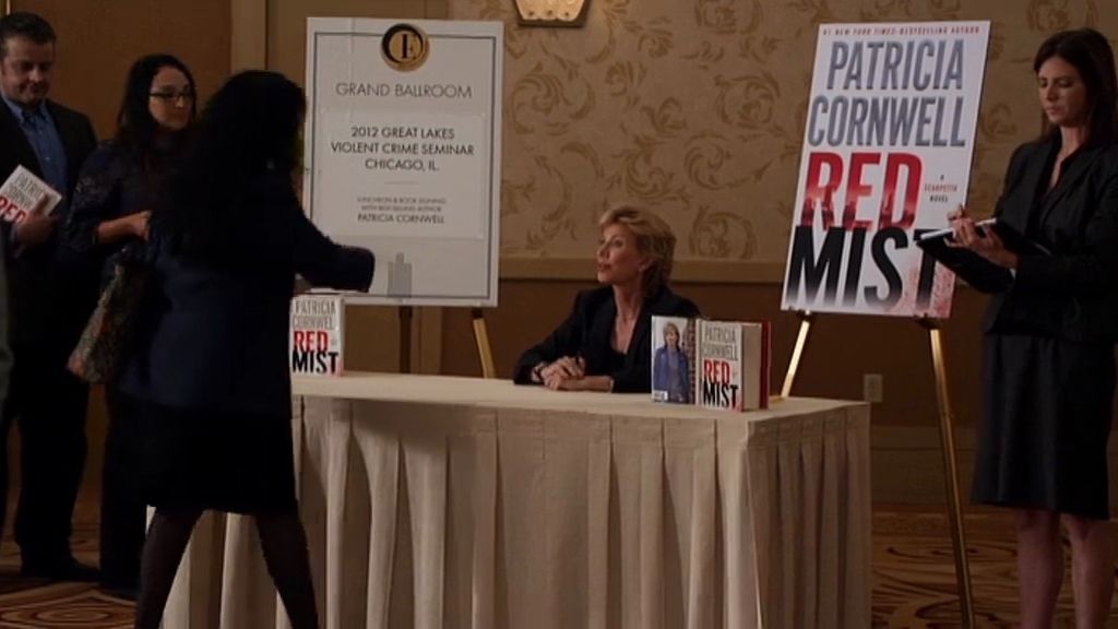 El cameo de Patricia Cornwell, en fotos