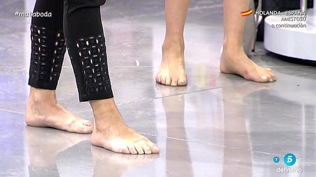 Todas descalzas echan a correr tras conocer que Paz no está invitada
