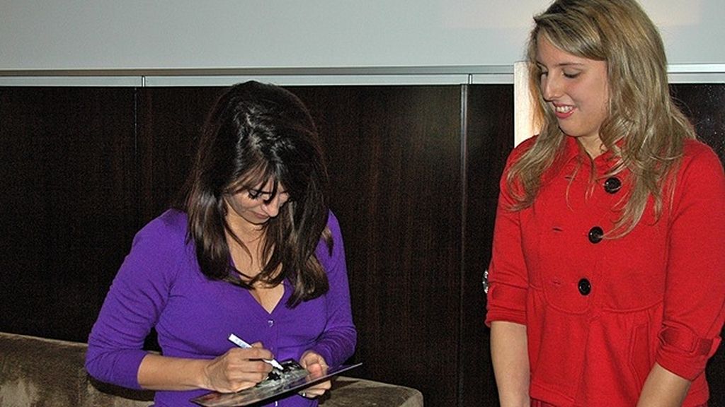 La actriz se mostró encantada junto a sus fans