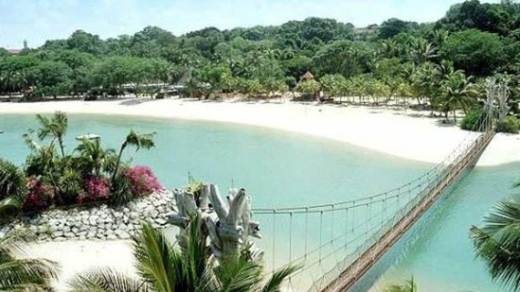Palawan Beach (Singapur). Una playa artificial, hecha por el hombre