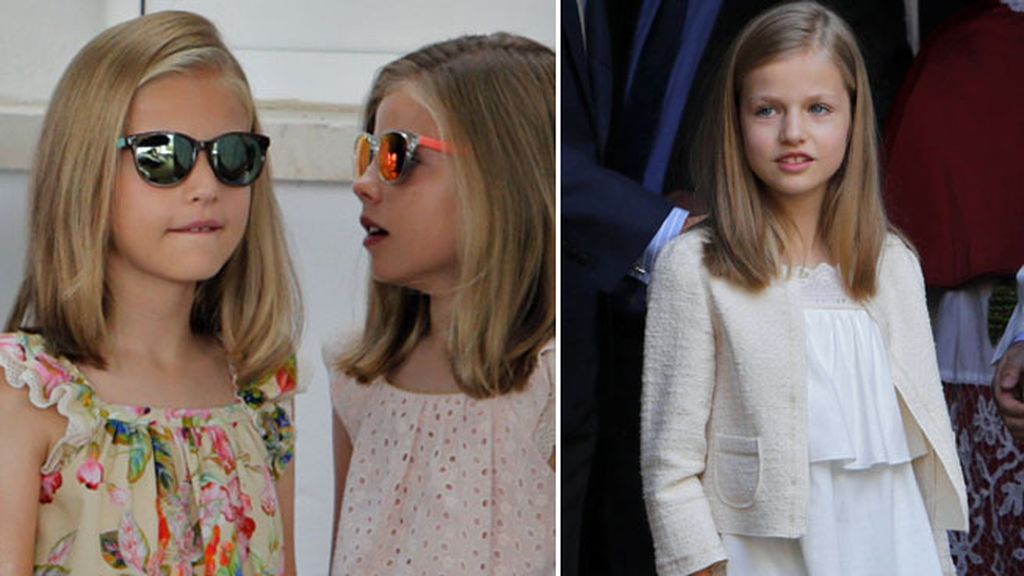 Diez años: estilismos conjuntados de hermanas