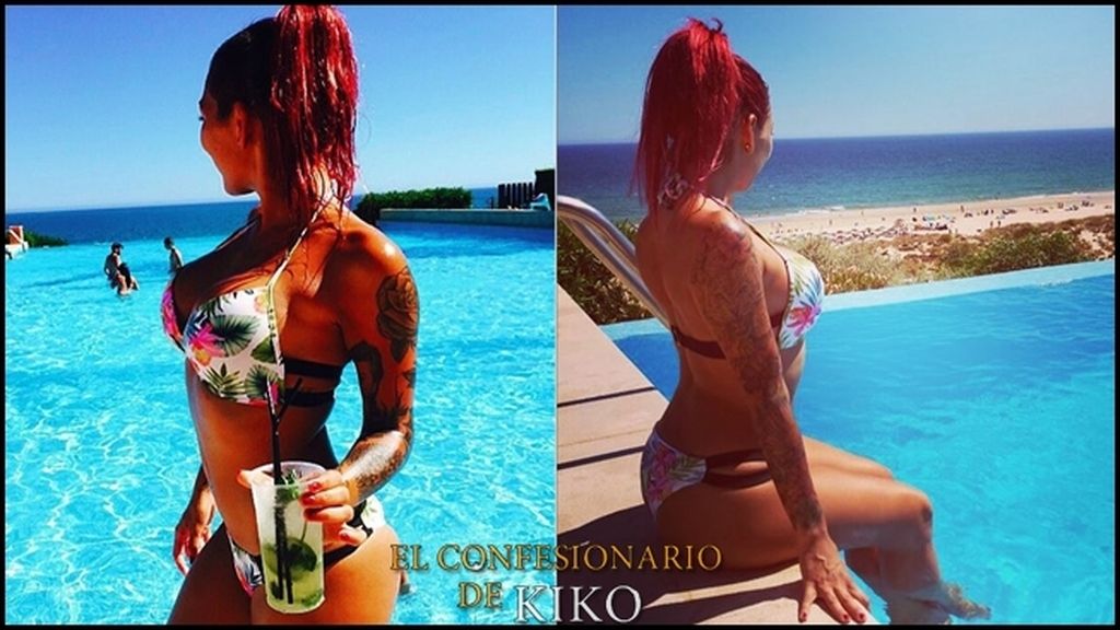 Paula, en Portugal junto a su hermano