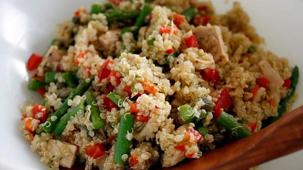 Una ensalada de quinoa