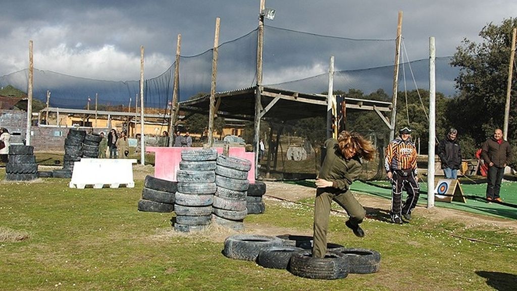 Los cinco ganadores han disfrutado de diferentes pruebas en un campo de paintball