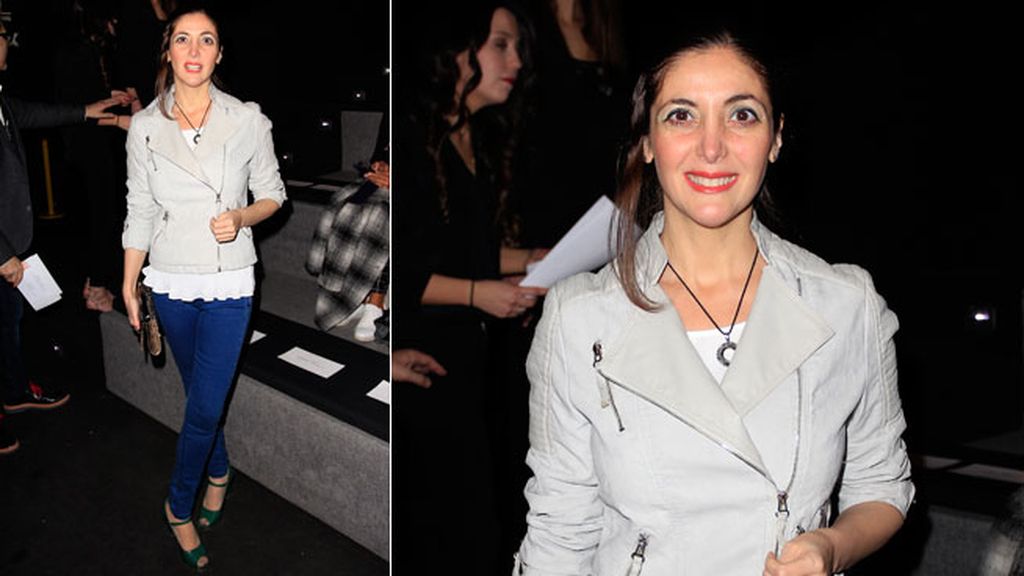 Espido Freire en el desfile de The 2nd Skin