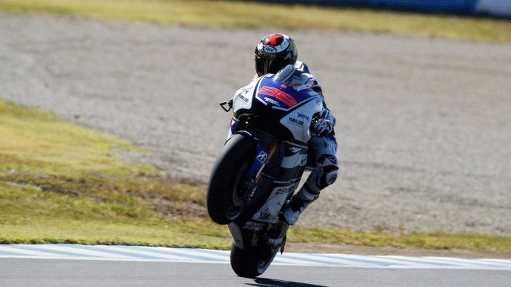 Jorge Lorenzo, durante los segundos libres del GP de Japón