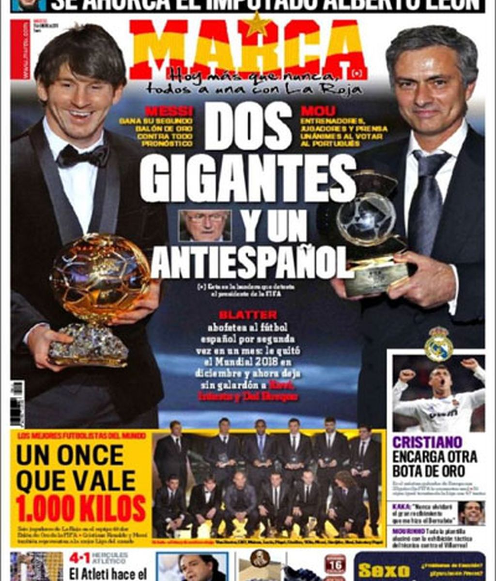 Sorpresa mundial por el Balón de Oro de Messi