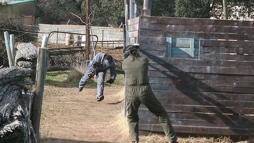 Los cinco ganadores han disfrutado de diferentes pruebas en un campo de paintball