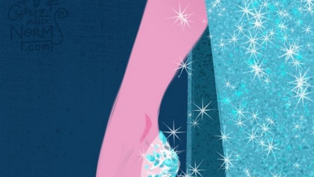 Elsa, la dama de frío, inspirada en el glamour de Louboutin