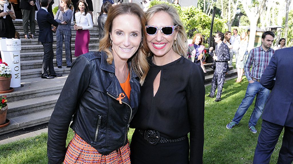 Sandra Ibarra y Marta Robles no perdieron detalle del partido