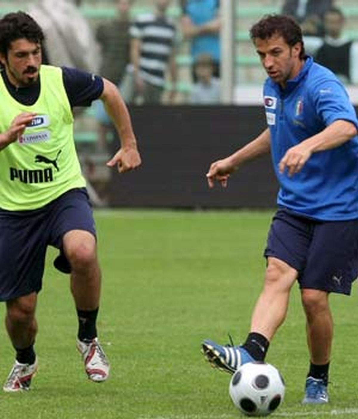 Del Piero, con Gattuso.