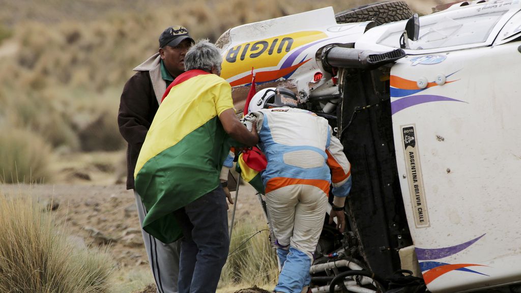 Los asombrosos accidentes de Juan Manuel Silva y Matthew Campbell en el Dakar