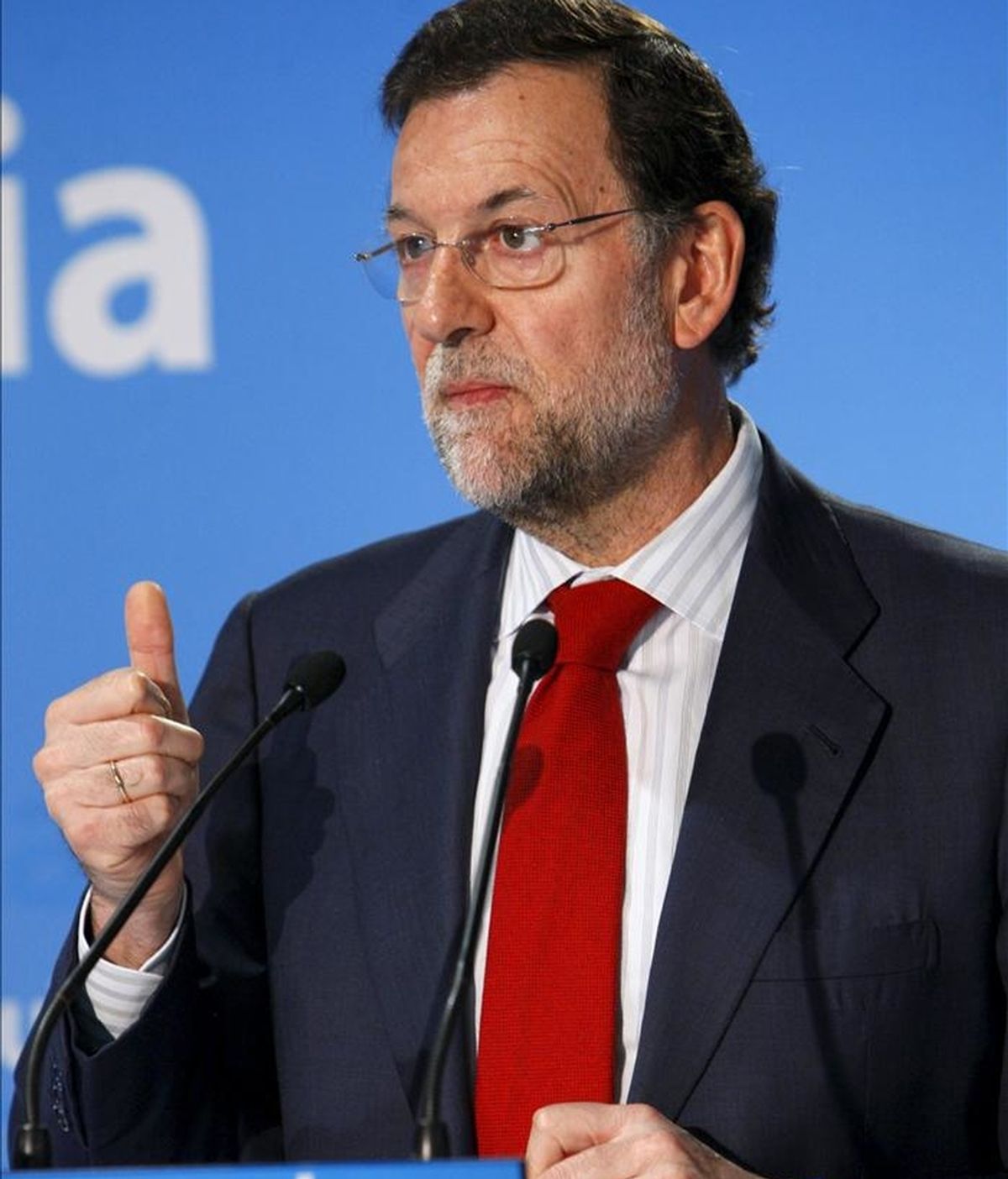 El presidente del PP, Mariano Rajoy, clausuró hoy unas jornadas sobre Europa, organizadas por esta fuerza política, en un acto en el que intervinieron ambién Alberto Ruiz Gallardón, Esperanza Aguirre y Jaime Mayor Oreja. EFE