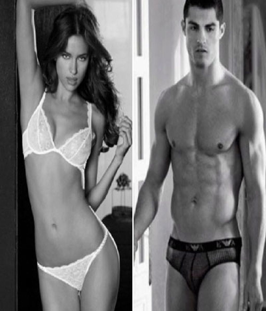 Irina Shayk y Cristiano Ronaldo despiden el año 2010 en ropa interior