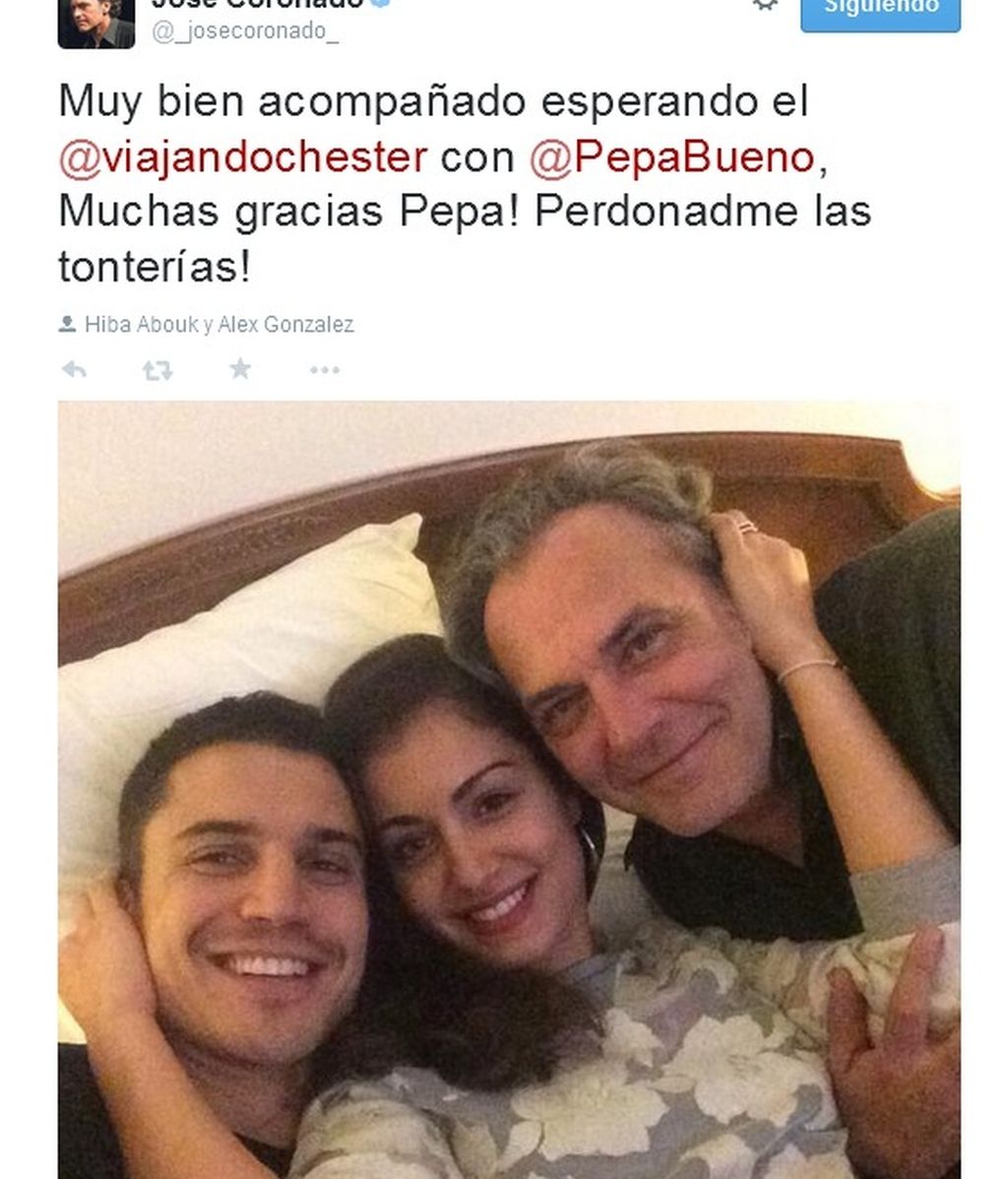 Coronado viendo viajando con chester