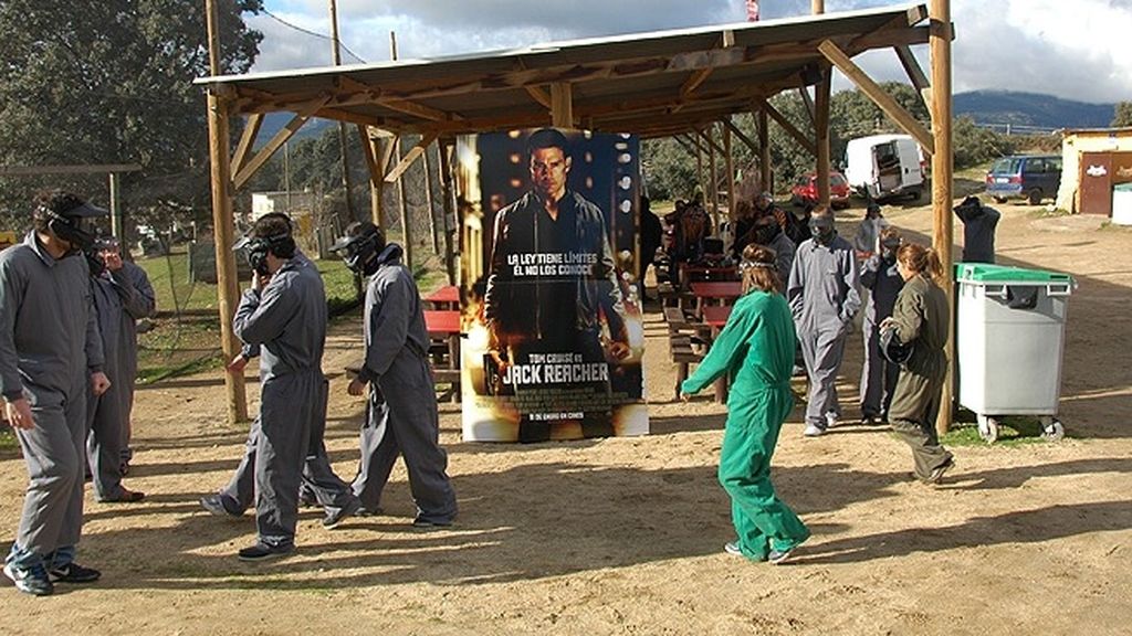 Los cinco ganadores han disfrutado de diferentes pruebas en un campo de paintball