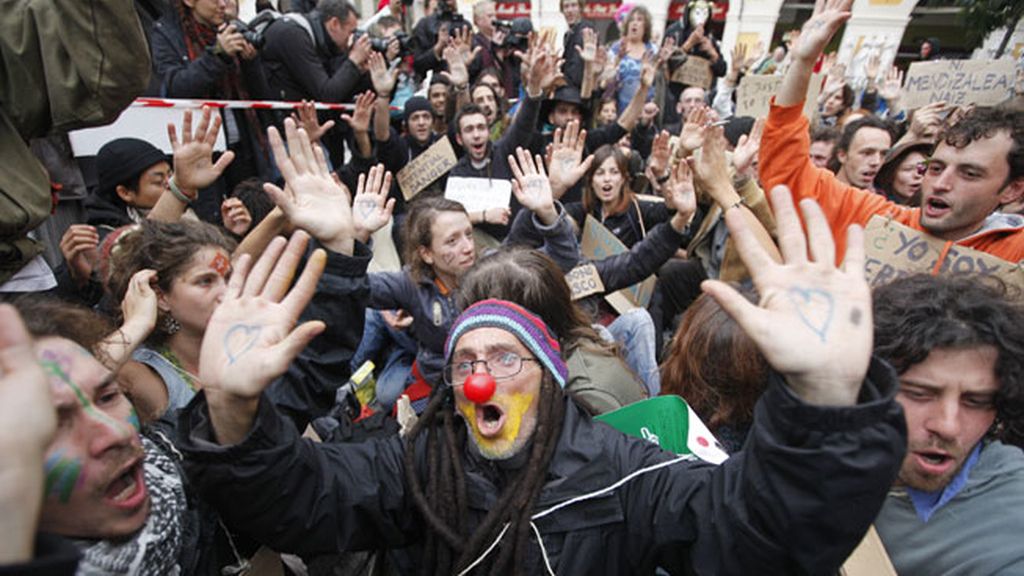 Protestas contra el G-20 en Niza