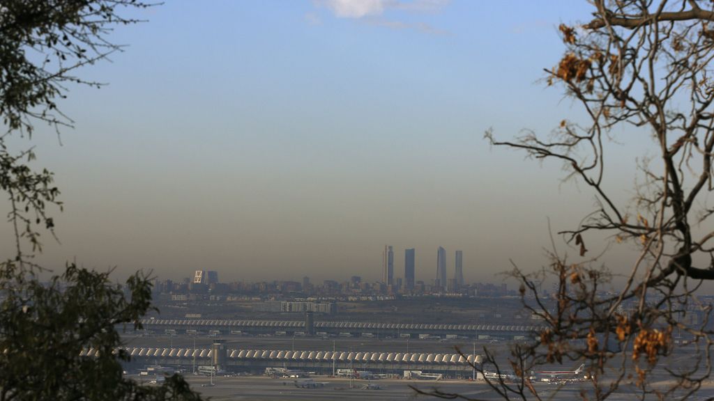 La contaminación en el cielo de Madrid