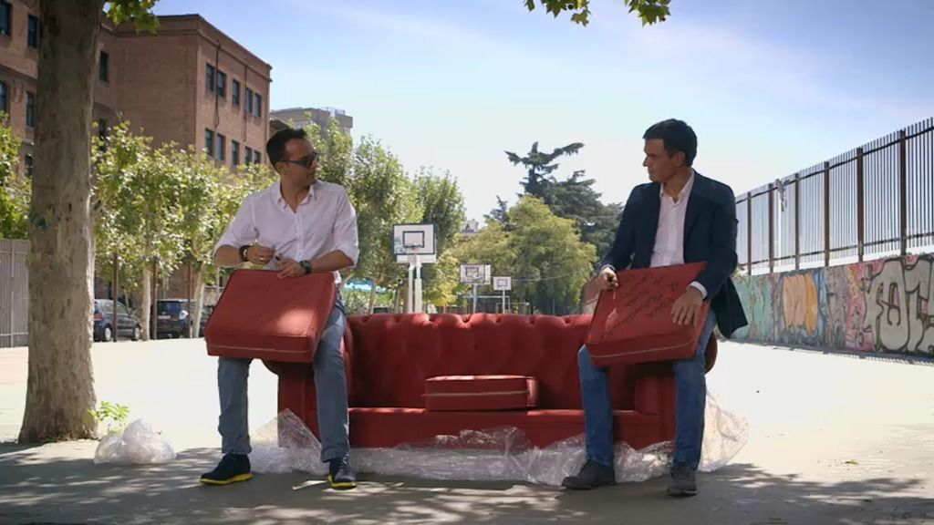 La charla con Pedro Sánchez, foto a foto