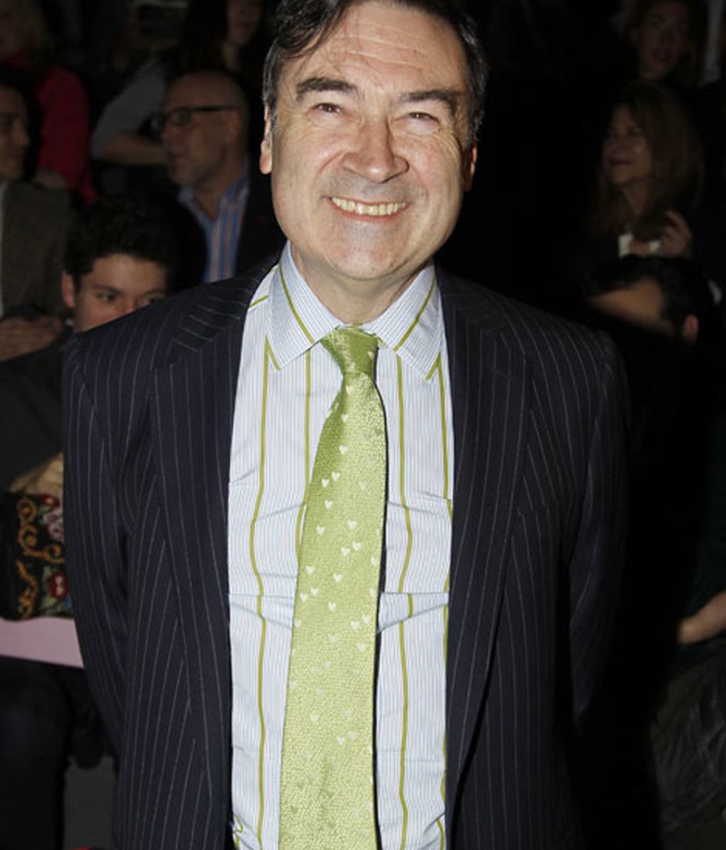 Pedro J. Ramirez en el desfile de Ágatha Ruiz de la Prada