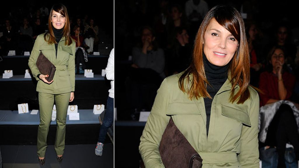 Mar Flores en el desfile de Ángel Schlesser