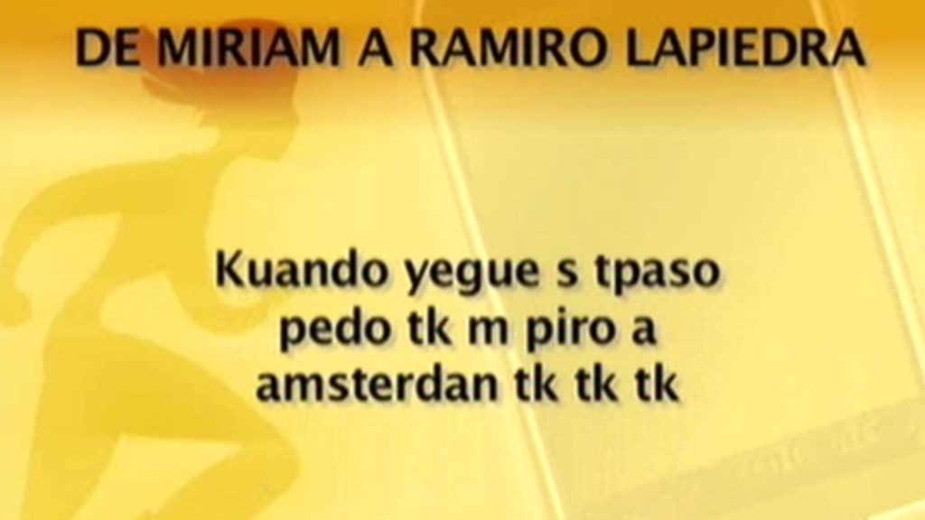 Los mensajes de Míriam Sánchez a Ramiro Lapiedra