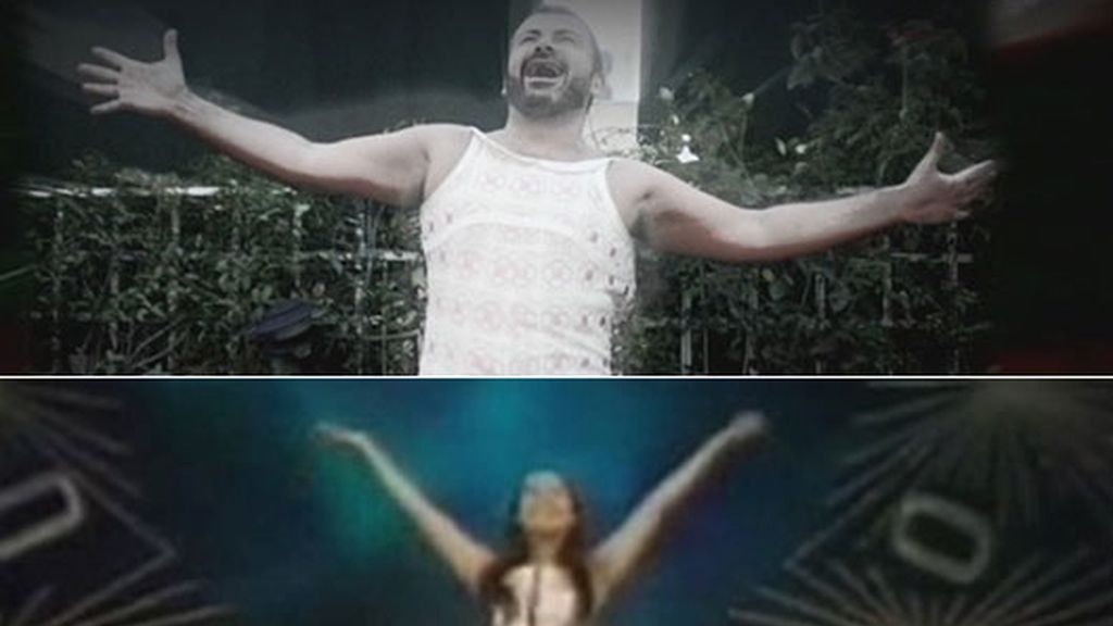 J.J. se embute en el traje del 'La, la, la'