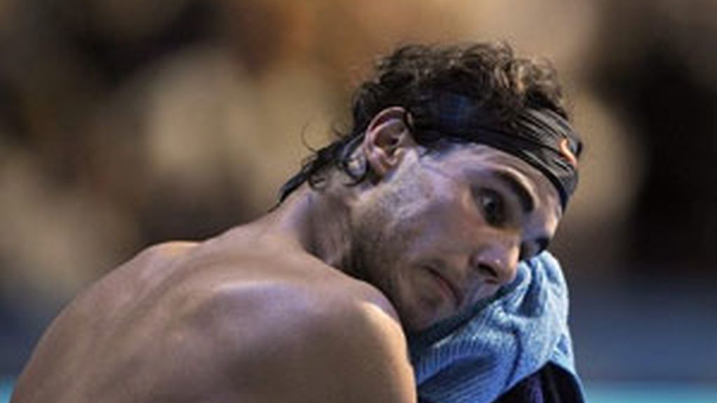 Rafa Nadal tras caer ante Tsonga. Foto: Reuters