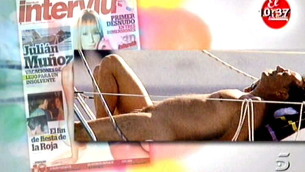 Julián Muñoz, desnudo en Ibiza