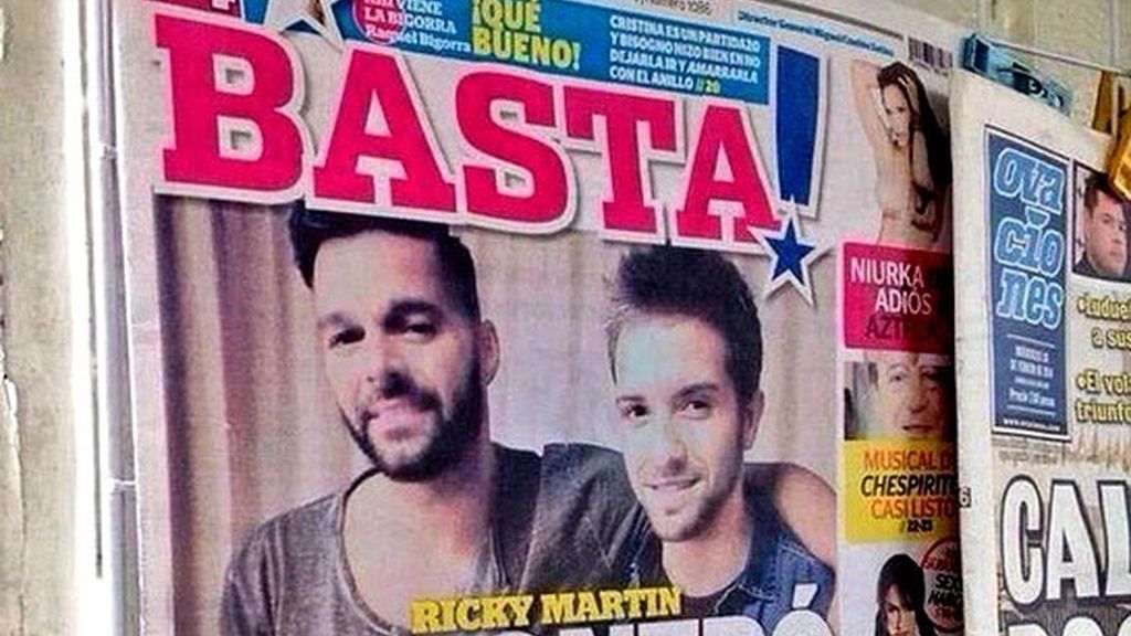 La portada Basta asegura que Ricky Martin ha encontrado nuevo amor, Pablo Alborán