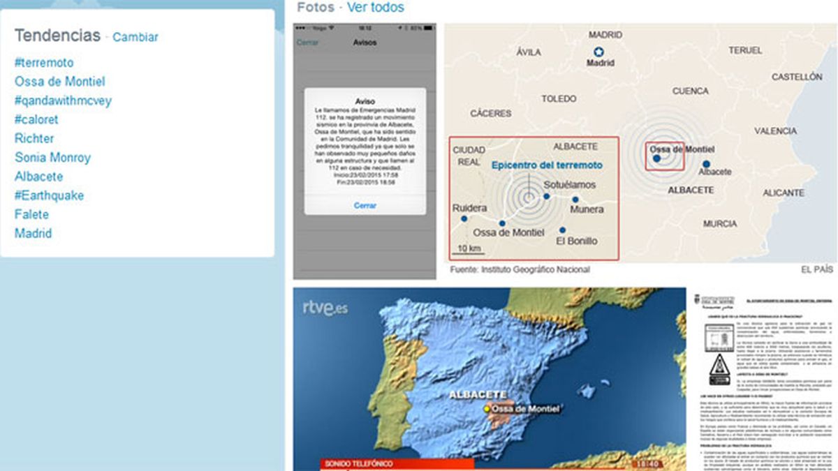 El terremoto de Ossa de Montiel (Albacete) hace temblar las redes sociales