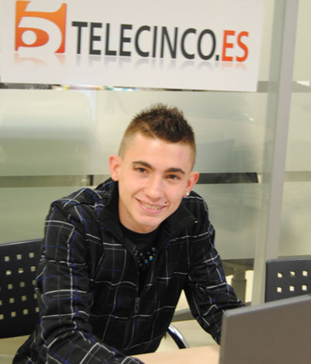 Adrián Gordillo visita telecinco.es