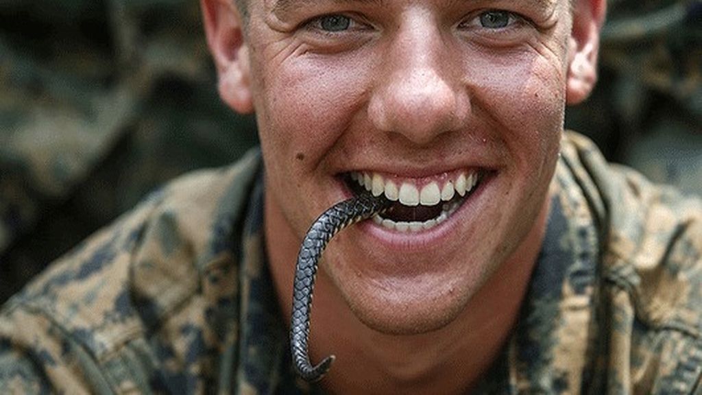 Sangre de cobra e insectos: Kit de supervivencia militar
