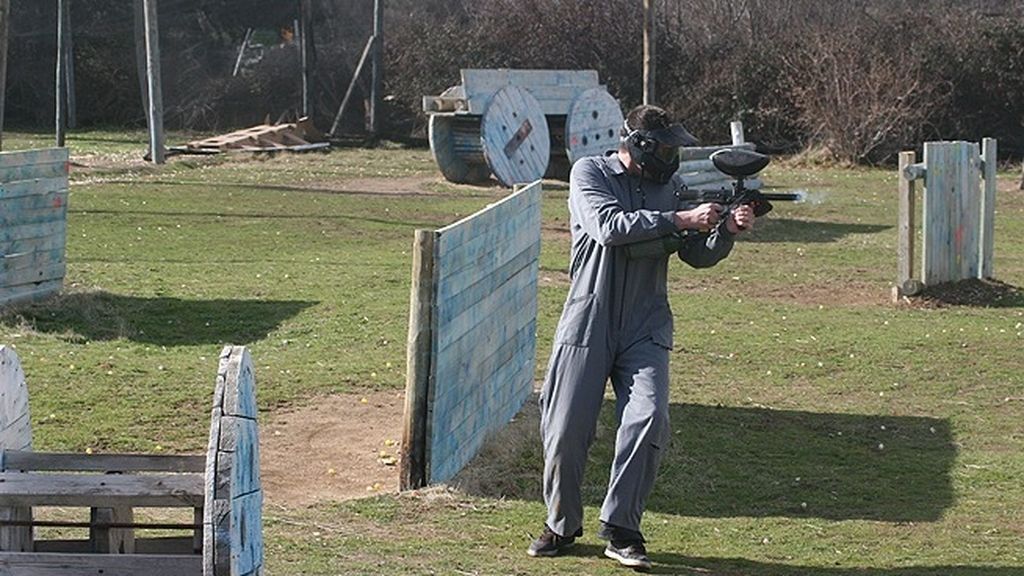 Los cinco ganadores han disfrutado de diferentes pruebas en un campo de paintball