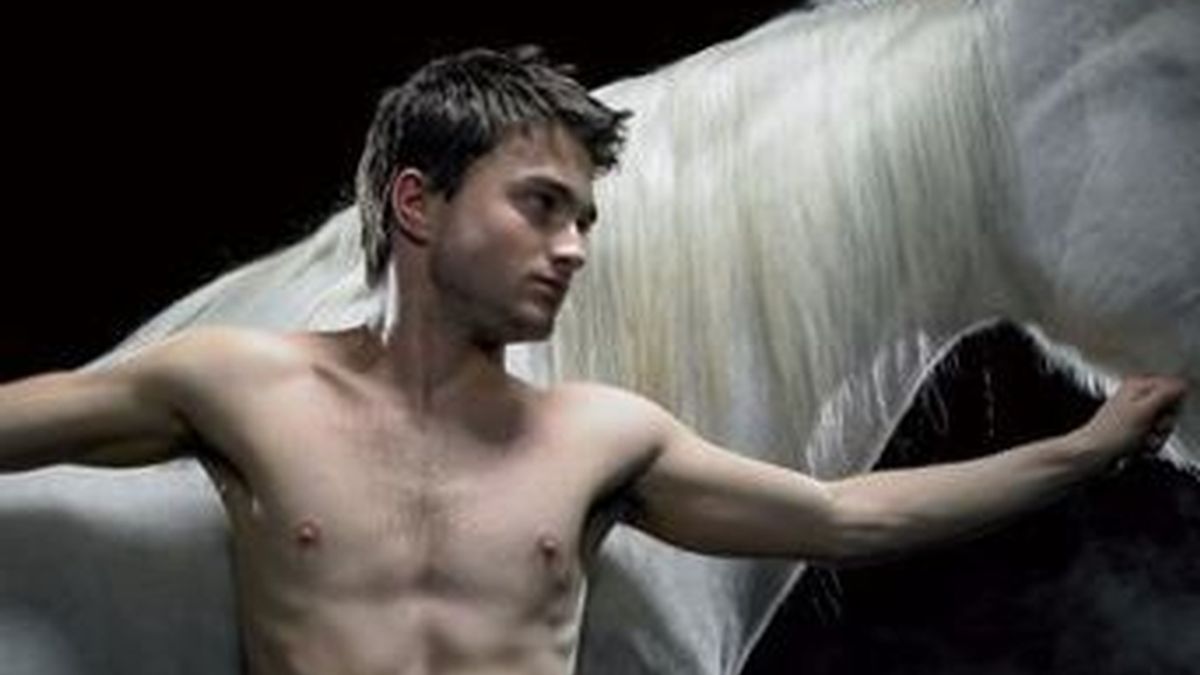 Daniel Radcliffe desnudo en el teatro londinense donde representó Equus en 2007.