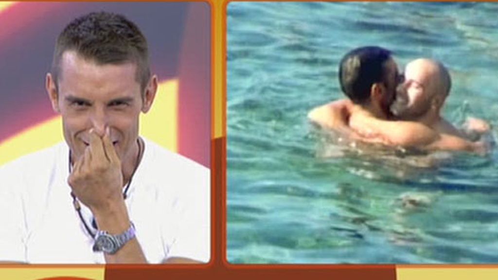 Jesús Vázquez, besos en Ibiza