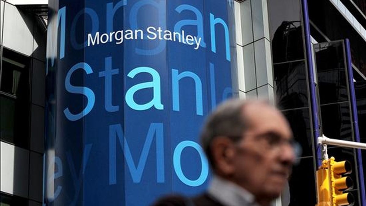 Morgan Stanley logró en el último trimestre unos ingresos de 6.779 millones de dólares, el 20% menos que en el mismo periodo del año anterior. EFE/Archivo