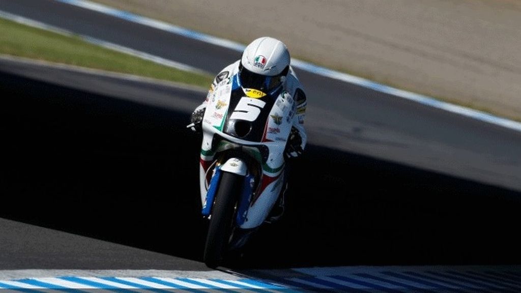 Romano Fenati rodando en los libres de Motegi