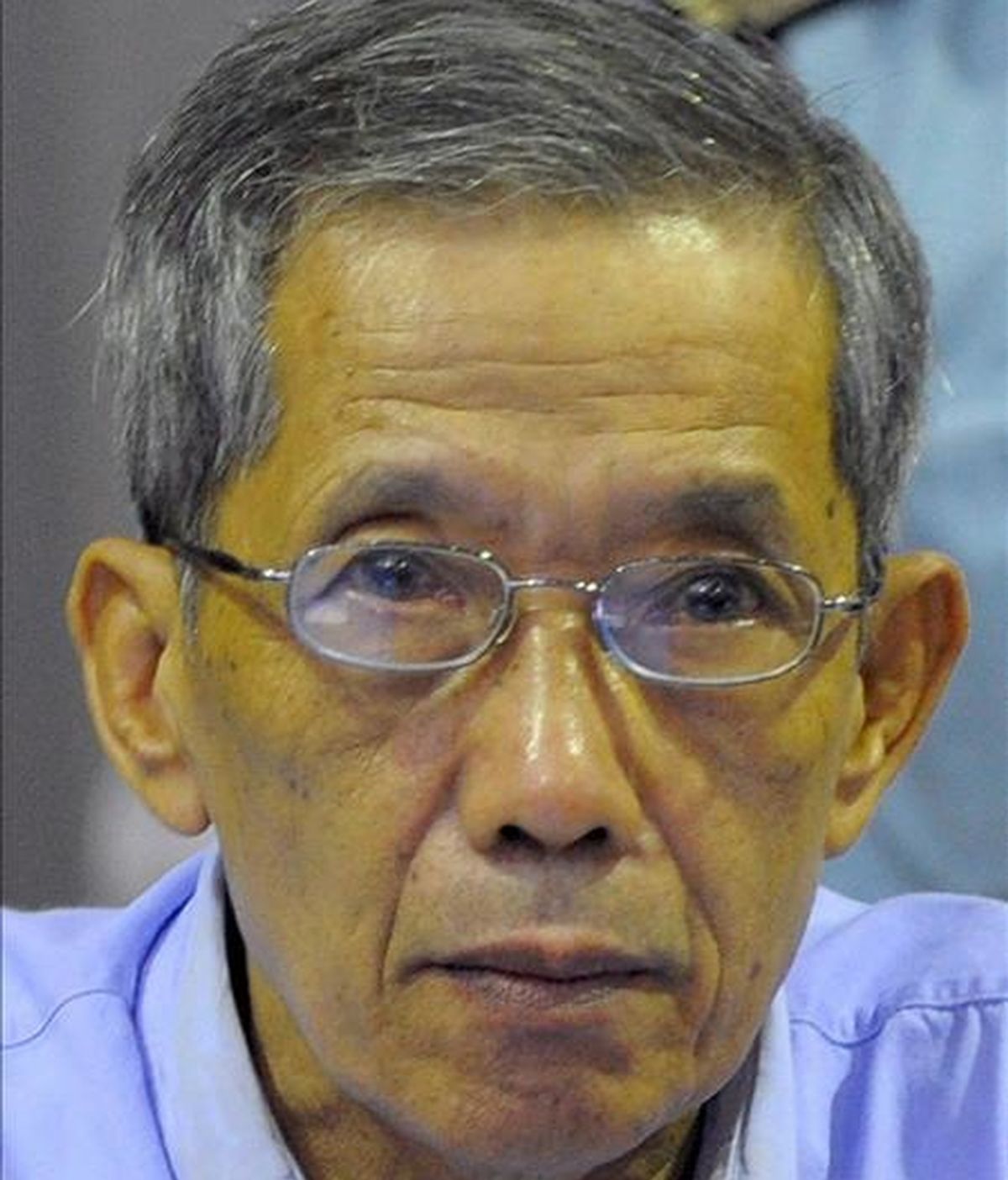 El jefe de la cámara de tortura del Jemer Rojo, Kaing Guev Eav, conocido como "Duch". EFE/ARCHIVO