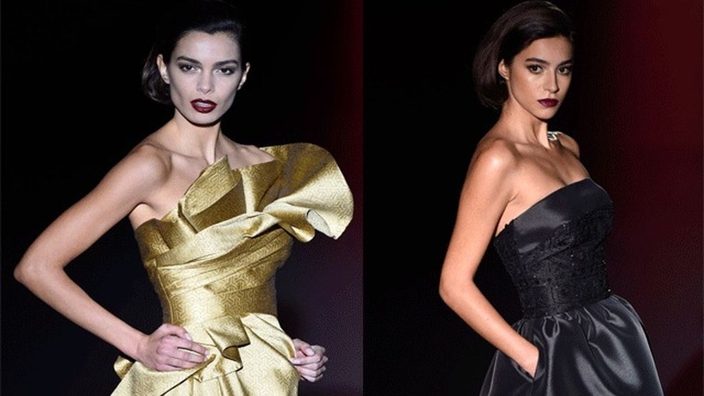 Joana Sanz, novia de Dani Alves, y Rocío Crusset, musas de Hannibal Laguna